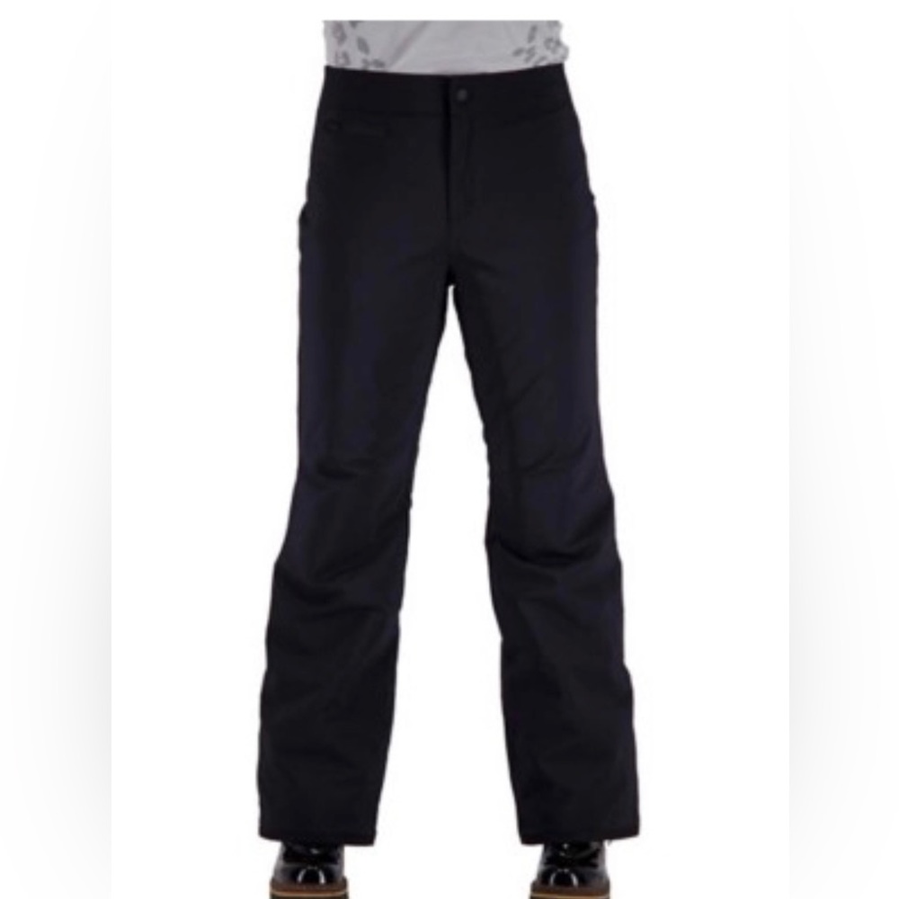 Obermeyer ladies snow pants. Black, insulated with zipper front. Size 8